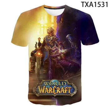 Cool Warcraft 3D Vytlačené T Shirt Mužov Ženy, Deti, Hry, tričká s Krátkym Rukávom Letné Tričko Streetwear Topy Chlapec Dievča Deti Tee