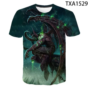 Cool Warcraft 3D Vytlačené T Shirt Mužov Ženy, Deti, Hry, tričká s Krátkym Rukávom Letné Tričko Streetwear Topy Chlapec Dievča Deti Tee