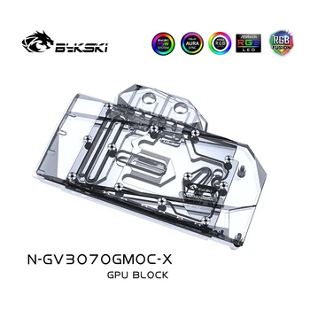 Bykski GPU Blok Vodného Chladenia Pre GIGABYTE Geforce RTX 3070 HERNÉ/VÍZIA OC 8G, S Zadnú Dosku Watercooler,N-GV3070GMOC-X