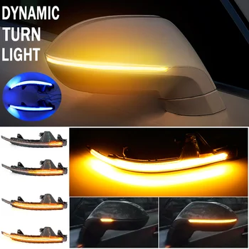 Dynamické Zase Signál LED Bočné Krídlo Spätné Zrkadlo Sekvenčné Indikátor Blinker Repeater Svetlo Pre Audi A7 S7 RS7 4G8 2010-2017