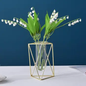 Vázy na Kvety Transparentné Hydroponické Sklenené Vázy Zlatá Váza Domáce Dekorácie Príslušenstvo Moderný Nordic Obývacej Miestnosti Dekorácie