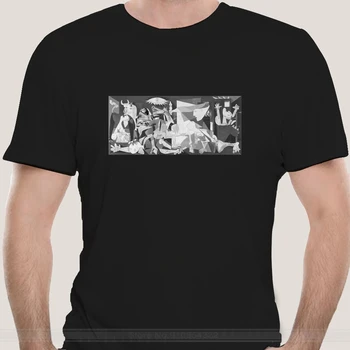 Pablo Picasso Guernica T-Shirt Leonardo Da Vinci Vincent Van Gogh Rembrandt fashion t-sdhirt mužov bavlny značky teeshirt