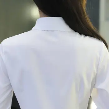 Na jar a na Jeseň Nová Biela Tričko dámske Professional Slim Svetlo Dôkaz Formálne Pracovné Oblečenie Veľkých kórejských základným náterom