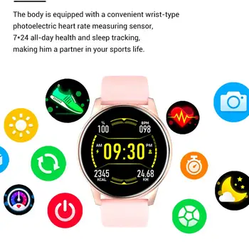 Multifunkčné Inteligentné Hodinky Muži Ženy Móda Multi-Jazyk Prijemne Nepremokavé Fitness Inteligentné Náramkové hodinky Podpora Android IOS