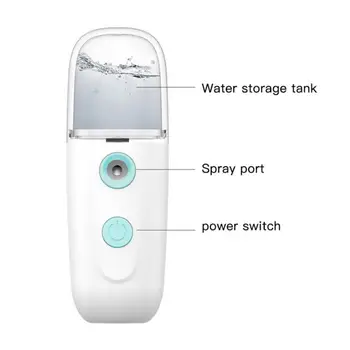 USB Nano Vody Postrekovač, Doplňovanie Tváre Postrekovač Prenosné Ručné Zvlhčovač Mini Krásy Nástroje Striekacie Zariadenie Hydratáciu Pokožky