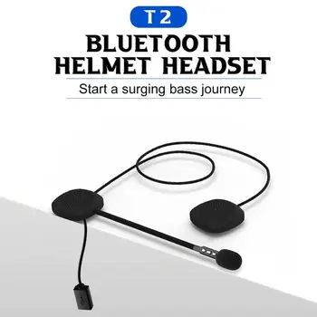 2021 Hot 50% Dropshipping!! T2 Bezdrôtové Bluetooth-kompatibilné 5.0 Motocyklové Prilby Headset Stereo Reproduktor, konektor pre Slúchadlá