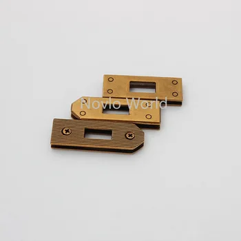 5-30sets 42*19 mm starého zlata obdĺžnik nastaviť zámok pre lady luxusná kožená kabelka s dierkami nity reťazca kabelku príslušenstvo