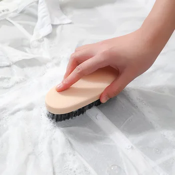 Domácnosti umývanie štetca obuvi čistenie kefkou dlhá rukoväť imitácia drevo mäkké vlny jednoduché čistenie umývanie štetca obuvi, pranie