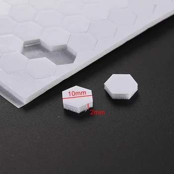 Obojstranná Lepiaca Pena Bodky 10 mm/6.4 mm Šírka Pre Plavidlá, Projekty Hexagon pre Diy Scrapbooking Karty, Takže Na baliaci papier