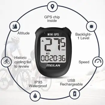 Nepremokavé Cyklistické počítače Bezdrôtového pripojenia Usb Nabíjanie Požičovňa Rýchlomer S LCD Displejom Cyklistické Požičovňa GPS Rýchlosť pripojenia Snímača
