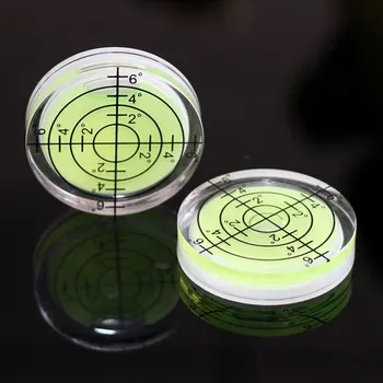 Mini Inclinometers Biela Zelená Modrá Farba Bubble Level Kolo Úrovni Bublina Príslušenstvo Pre Merací Prístroj Ľahko Sa Prenáša