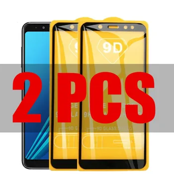 2 ks 9D Sklo Na Samsung Galaxy A8 2018 Plus Ochranné Sklo na Samsung A8 plus A8+ A8plus 2018 Screen Protector Film