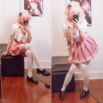 Japonské Anime Osud Apocrypha Astolfo Cosplay Kostýmy Študent Dievčatá Školské Uniformy Halloween Sexy Námorník JK Úplné súbory