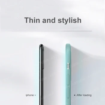 M3C Námestie Tekutý Silikónový Telefón puzdro Pre iPhone 11 12 Pro Max 8 7 Plus Xr X Xs Max SE 2020 Farba Candy Mäkké Zadný Kryt