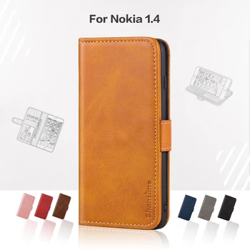 Vyklápací Kryt Pre Nokia 1.4 Obchodného Prípadu Luxusné Kožené S Magnetom Peňaženky Prípade Pre Nokia 1.4 Kryt Telefónu