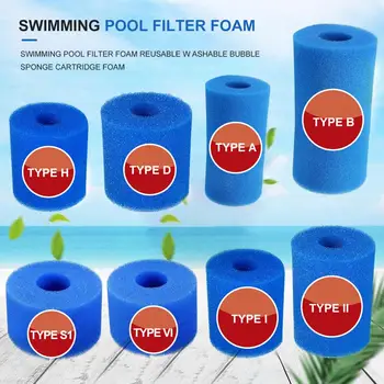 Umývateľný Opakovane Bazén Filter Cleaner Hubky Kazety Penové Špongie Filter Príslušenstvo pre Typ H/S1/A