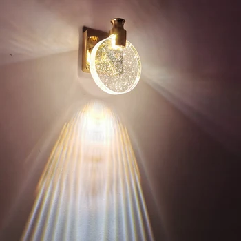 Spálňa Nočné LED Nástenné Svietidlo Moderného Crystal Nástenné Svetlá Obývacia Miestnosť Pre Domova AC 110V 220V Vnútorné Steny Sconce Zrkadlo Svetlo
