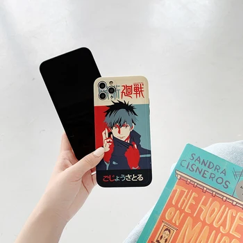 Anime Jujutsu Kaisen puzdro pre Iphone 12 11 Pro Xs Max 7 8 Plus X XR Telefón Prípadoch Cartoon Ryomen Sukuna Gojo Satoru Mäkké Pokrytie