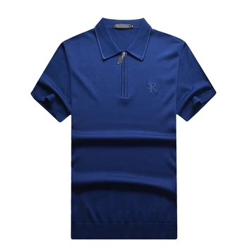 Miliardár Polo tričko pánske hodváb 2021 lete lunching móda voľný čas na zips, golier, krátke dizajn, vysoká kvalita doprava zadarmo