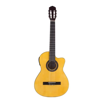 Ammoon CGE-12 39 Palec 6-String Rezu EQ Klasickú Gitaru Vstavané Vyzdvihnutie Merbau Topboard Operadlo Sideboard s Gig Bag