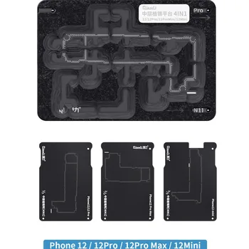 QianLi 4 v 1 Stredný Rám Reballing Platformu BGA Reballing Vzorkovníka Doske Zariadenie pre iPhone 12 12PRO MIni Promax