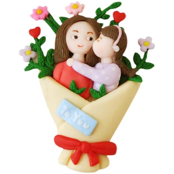 Láska mama Krásnu Dámu, objať baby Happy Birthday Cake Vňaťou pre Deň matiek Darček Cupcake Dezert Dodávky Láska Darčeky