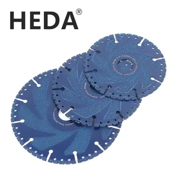 HEDA 115/125/150mm-Vákuové Brazed Diamond pílového Kotúča Multi-Purpose Demolácie Rezací Kotúč Na Oceľ Kovu, Kameňa liatiny Výstuže W