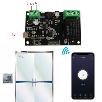 Tuya 12V Smart WiFi Prepínač Bezdrôtovej Relé Modul Single-spôsob Inching/Self-Locking Načasovanie Diaľkové Prepínanie APLIKÁCIÍ Diaľkové Ovládanie 5V/7-32