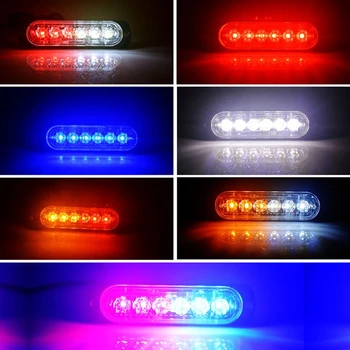 1Pc 12V 24V Police Lights Motorcycle Ambulance Vehicle Truck Strobe Light LED Stroboscopes Flashlight Police Flasher