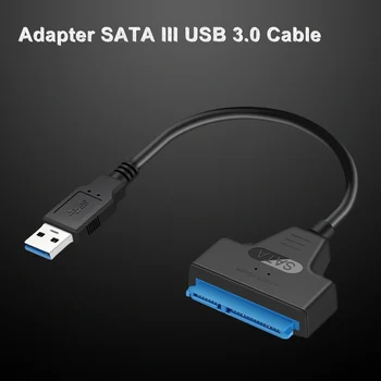 USB 2.0 USB 3.0 Typ C pre SATA Konvertor Kábel Typu C na SATA Adaptér Converter Kábel 22Pin Disk Free 2.5