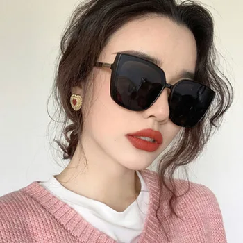 Móda Ženy, Luxusné slnečné Okuliare Dizajnér Odtiene Cat Eye Gafas de sol Značky Mužov Okuliare Nadrozmerná Lunette Oculos 2021 Okuliare