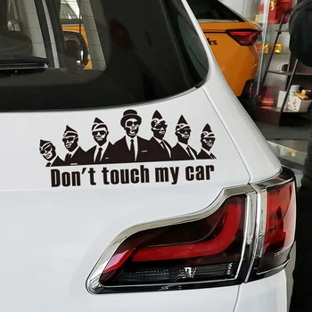 Vtipné Don ' t touch my car/Dieťa Psa na Palube Styling Vinyl Kotúča, Auto Nálepky, Reflexné Výstražné Znamenie Dacel Biela/Čierna