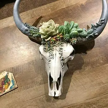 Dekorácie krásne dekoračné živice succulents / kvet krava lebky visí prívesok Obývacia izba Party dekorácie