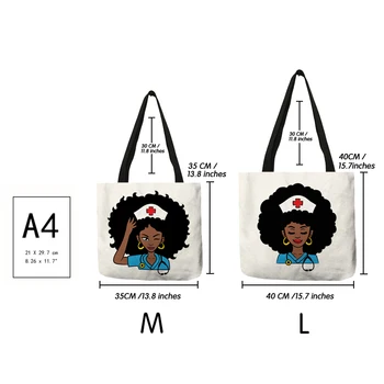 Black Sestra Tlač Ženy Kapsičky Afro Dámy Módne Kabelky Americký Afrike Dievčatá Taška Cez Rameno Nákupné Tašky Supermarket Vonkajšie