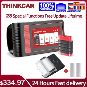 Thinkcar Thinktool mini OBD2 Skener Profesionálnej Celý Systém Diagnostický Scanner Auto Auto Skener Aktívne Test ECU Kódovanie