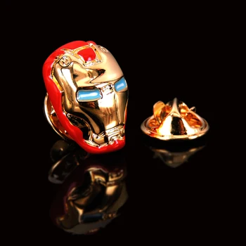 Iron Man Brošňa nové módne šperky film charakter Pomstiteľ Ligy pin mužov a žien francúzsky klobúk tričko, šatku KLOPE ODZNAK PIN