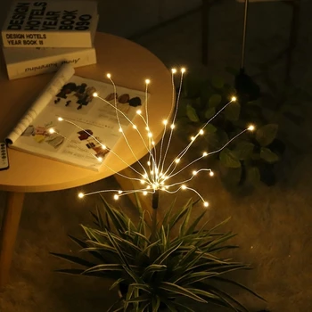 90 /150 LED Vodotesný Solárne Osvetlenie, Ohňostroj String Solárne Trávy Exteriérový Ohňostroj Svetla Na Vianoce Novinka Dekorácie
