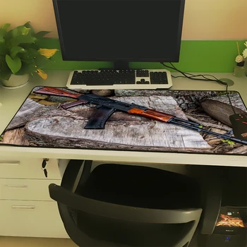 XGZ Army Nadšencov, Veľká Podložka pod Myš Šitie Vojenské AK Puška Zbraň Vzor Notebook PC Stôl Mat Gumy Univerzálny Non-slip