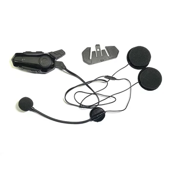 Motocykel Bluetooth Slúchadlo 800mAh Bluetooth Intercom Prilba Headsety Pre BT Bezdrôtové Walkie Talkie Stereo palubného telefónu MP3