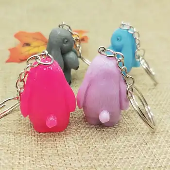 Kórejská verzia živice bunny keychain roztomilý roztomilý králik auto taška šperky, prívesok