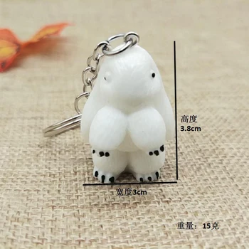 Kórejská verzia živice bunny keychain roztomilý roztomilý králik auto taška šperky, prívesok
