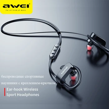 Awei WT50 Magnetické Earhook Bluetooth Bezdrôtové Slúchadlá HiFi Stereo Zníženie Hluku Beží športové Slúchadlá Bluetooth Slúchadlá