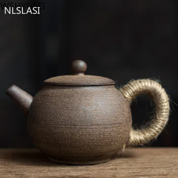NLSLASI Vintage kameniny kanvica Imitácia kameňa, keramiky čaj nastaviť Ručne kanvica Čínsky čajový obrad dodávky kanvica 200 ml