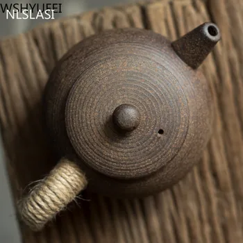 NLSLASI Vintage kameniny kanvica Imitácia kameňa, keramiky čaj nastaviť Ručne kanvica Čínsky čajový obrad dodávky kanvica 200 ml