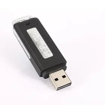8GB Nabíjateľná Mini USB Flash Disk, Nahrávanie, Diktafón 70Hr Digitálny Hlasový Záznamník Prenosné