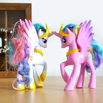 Môj Malý Pony Hračky Twilight Sparkle hviezdne svetlo Iskrička Jednorožec Bábiky 14 CM PVC Akcie Obrázok Modely Pre Deti Vianočný Darček