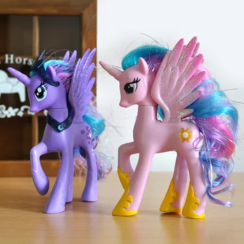 Môj Malý Pony Hračky Twilight Sparkle hviezdne svetlo Iskrička Jednorožec Bábiky 14 CM PVC Akcie Obrázok Modely Pre Deti Vianočný Darček