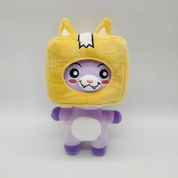 Lankybox Plyšové Hračky Hranatý/Cat/Lišácký/Rocky Cartoon Robot Anime Plushie Bábiky Kawaii Playmate pre Deti Narodeninám