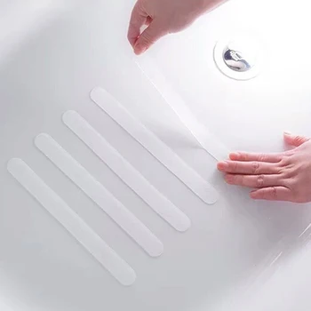 24Pcs/Set S Wave-tvarované Proti Sklzu Pásy Transparentná Sprcha Nálepky Vaňou Bezpečnostné Pásy Non Slip Pre Vaňou, Sprchovacím kútom Schody, Podlahy