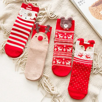 Zerolife Vianočné 2021 Dekorácie Santa Claus Červená Bavlnené Ponožky Noel Natal Vianočné Darčeky Na Nový Rok 2022 Navidad Veselé Vianoce